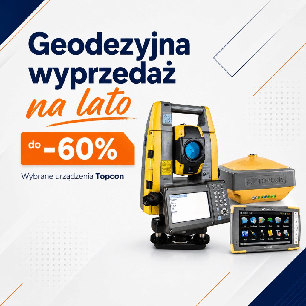 Wyprzedaż geodezyjnego sprzętu na lato
