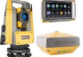 Tachimetr Topcon robotyczny Topcon GT-1203 rok prod. 2022 + Odbiornik HiPer VR r. prod. 2019 + kontroler FC-5000 r. prod. 2019