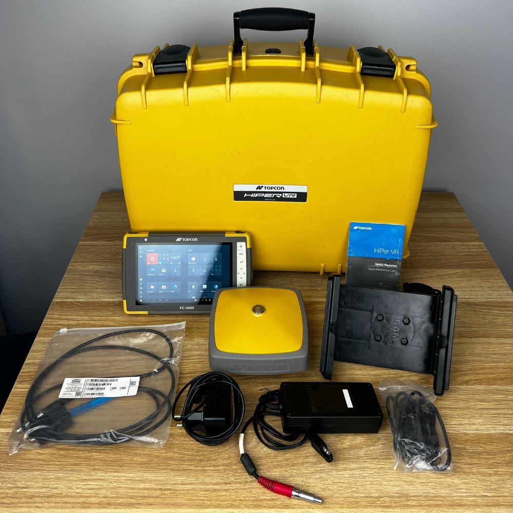 Tachimetr Topcon robotyczny Topcon GT-1203 rok prod. 2022 + Odbiornik HiPer VR r. prod. 2019 + kontroler FC-5000 r. prod. 2019