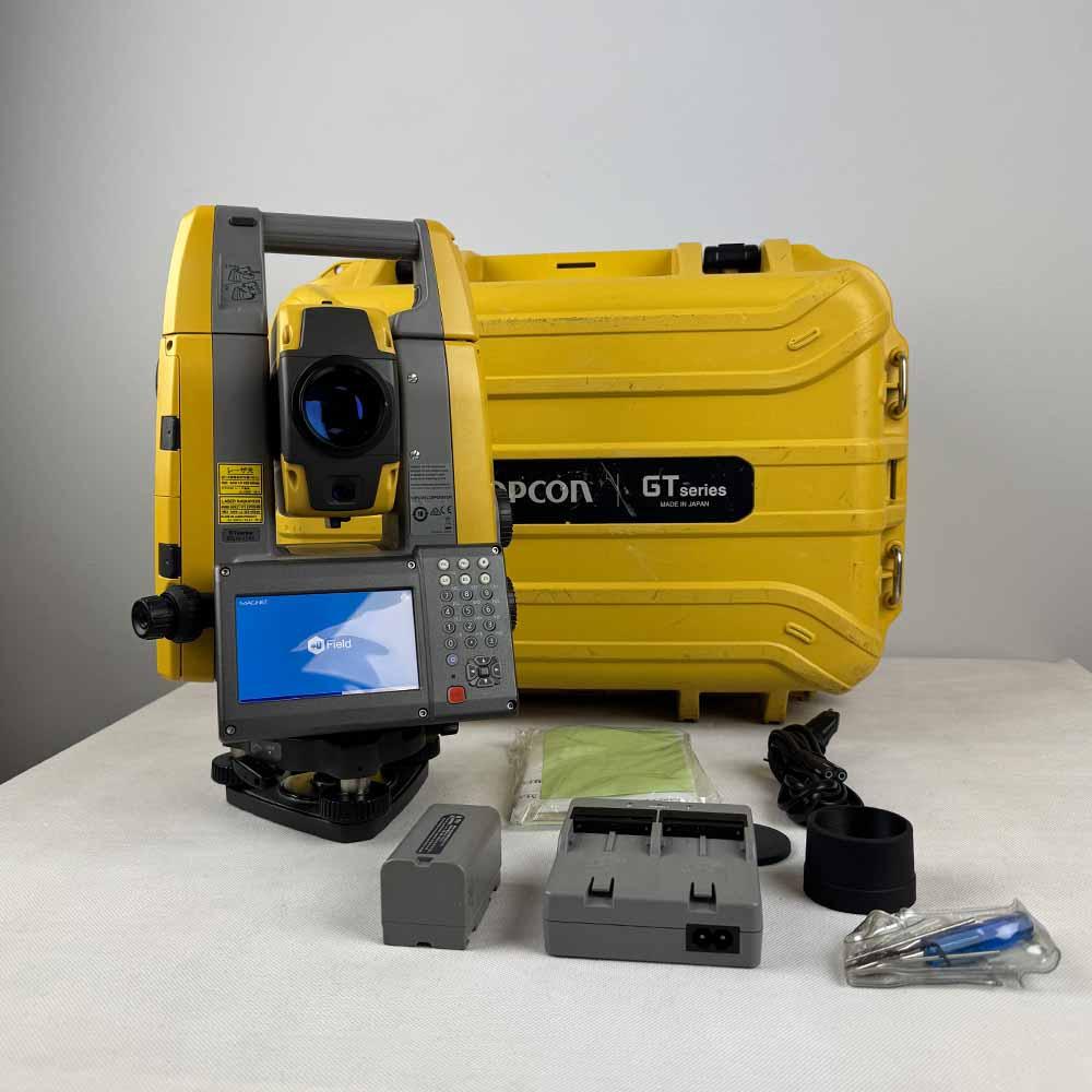 Tachimetr Topcon robotyczny Topcon GT-1203 rok prod. 2022 + Odbiornik HiPer VR r. prod. 2019 + kontroler FC-5000 r. prod. 2019