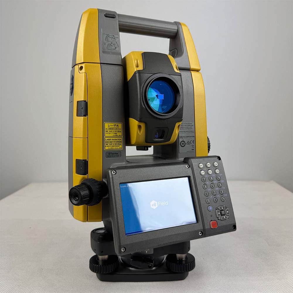 Tachimetr Topcon robotyczny Topcon GT-1203 rok prod. 2022 + Odbiornik HiPer VR r. prod. 2019 + kontroler FC-5000 r. prod. 2019