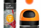 Farba geodezyjna SOPPEC FLUO TP 500 ml – fluorescencyjna farba w sprayu