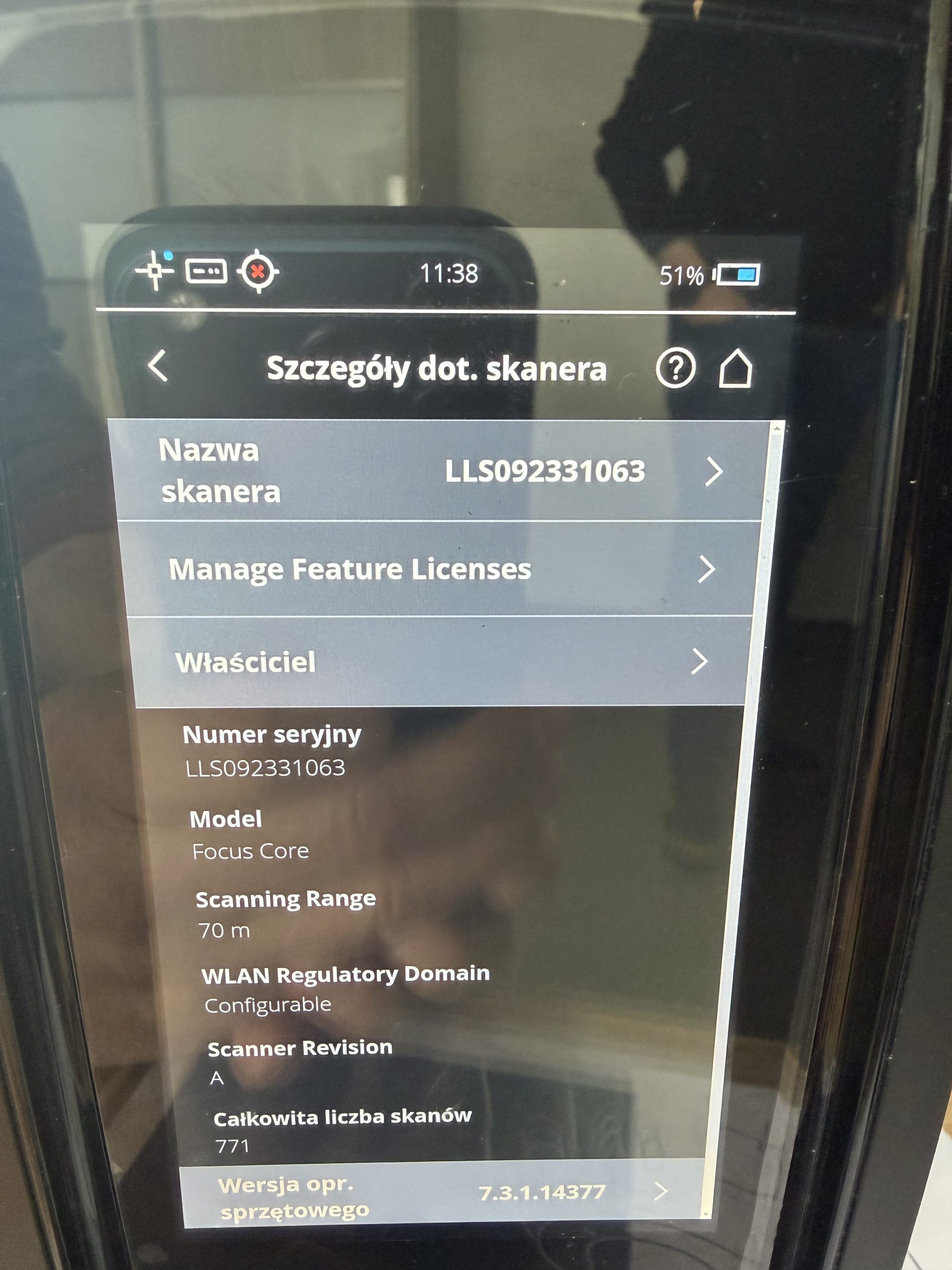 Skaner laserowy 3D FARO Focus Core