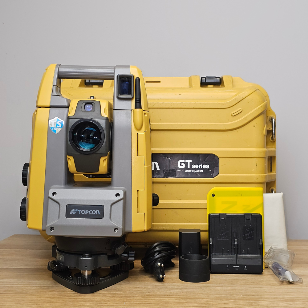 Zestaw jednoosobowy tachimetr Topcon GT-503 + FC-5000 + pryzmat i akcesoria