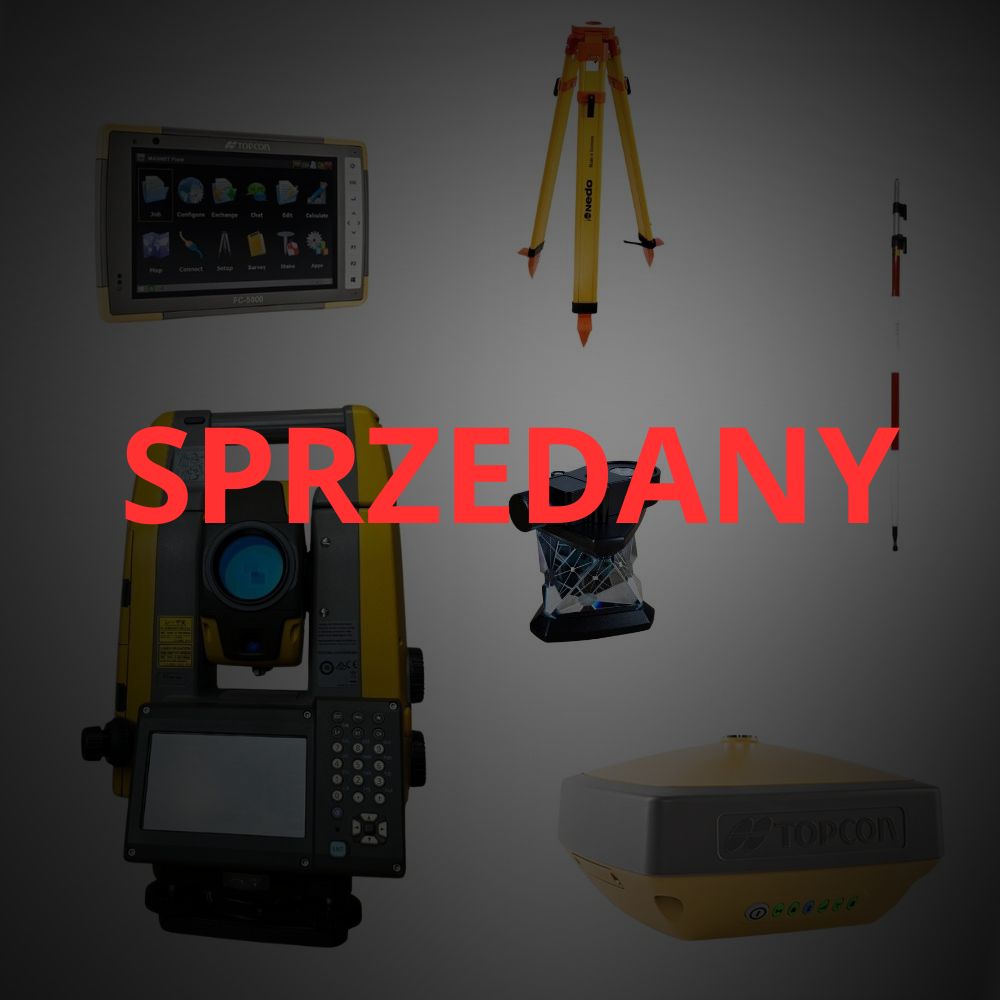 Zestaw hybrydowy tachimetr Topcon GT-503 + HIPER VR+ FC-5000