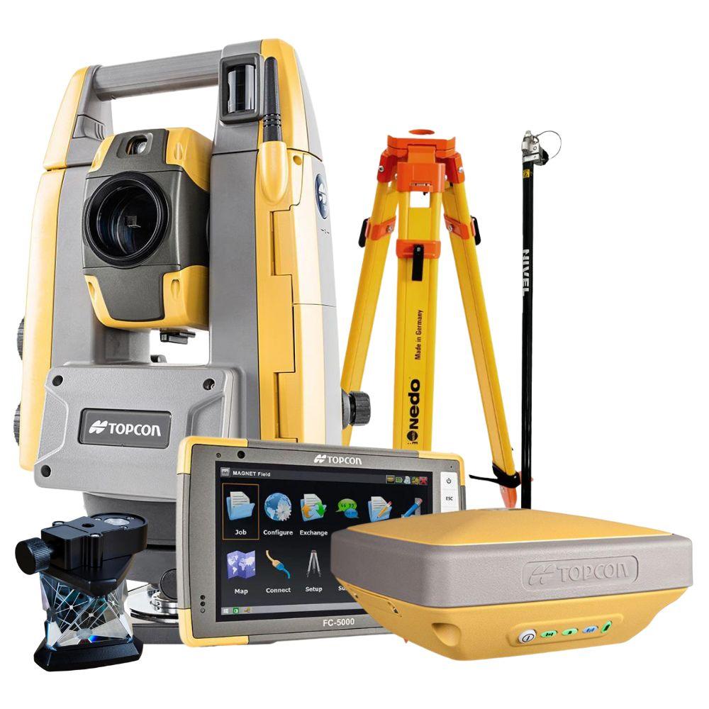 Zestaw hybrydowy tachimetr Topcon GT-503 + HIPER SR+ FC-5000