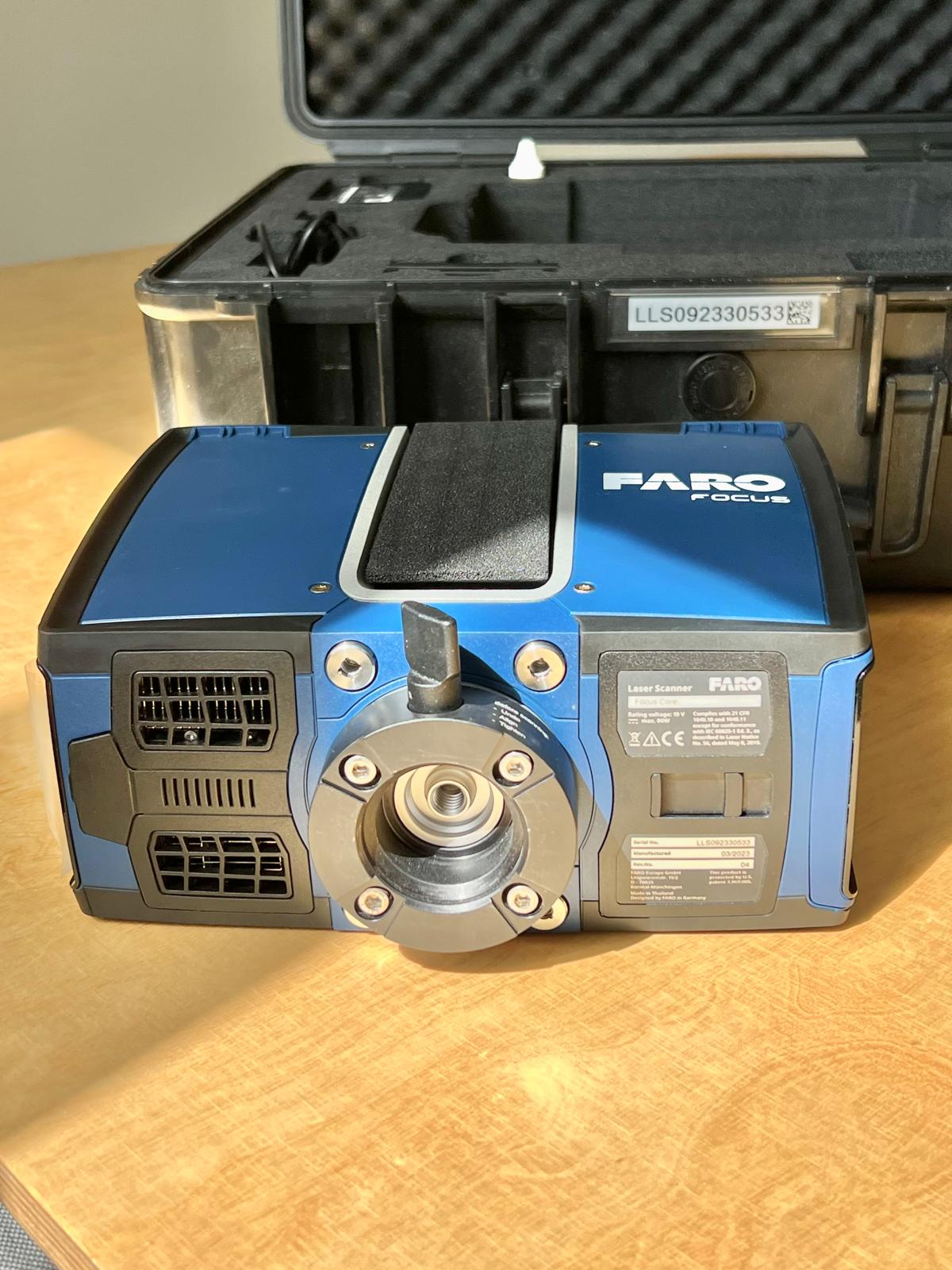 Skaner 3D FARO Focus Core (2023) – Niska eksploatacja+ Statyw + Walizka | 80 tys. zł netto (FV23%)